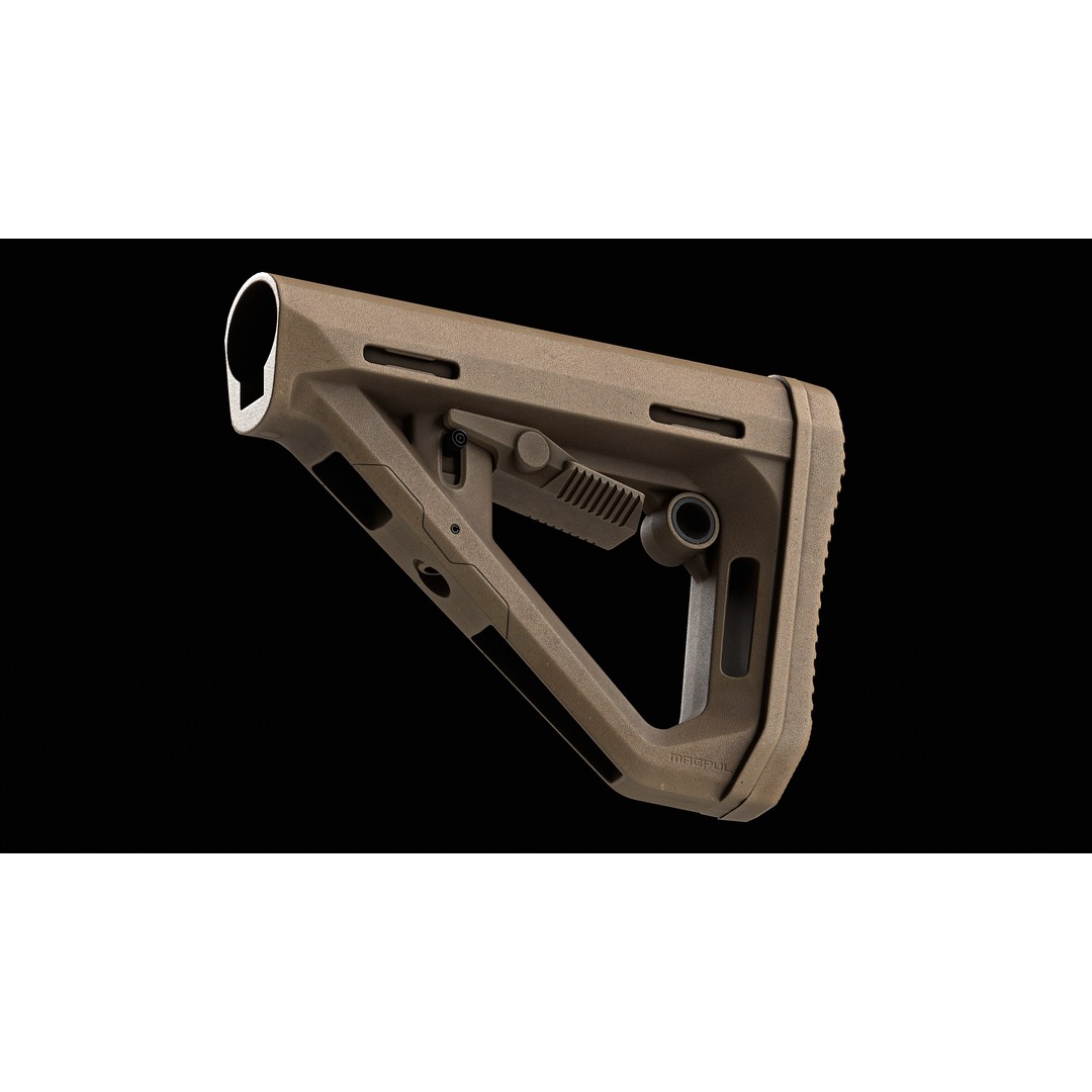 DT Carbine Stock 3D Model – Low-Poly Game-Ready Asset, FBX, OBJ