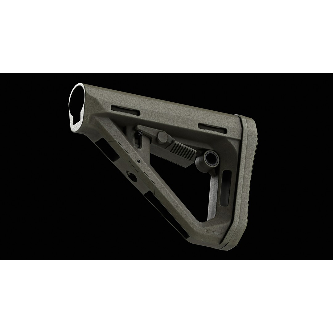 DT Carbine Stock 3D Model – Low-Poly Game-Ready Asset, FBX, OBJ - View 13
