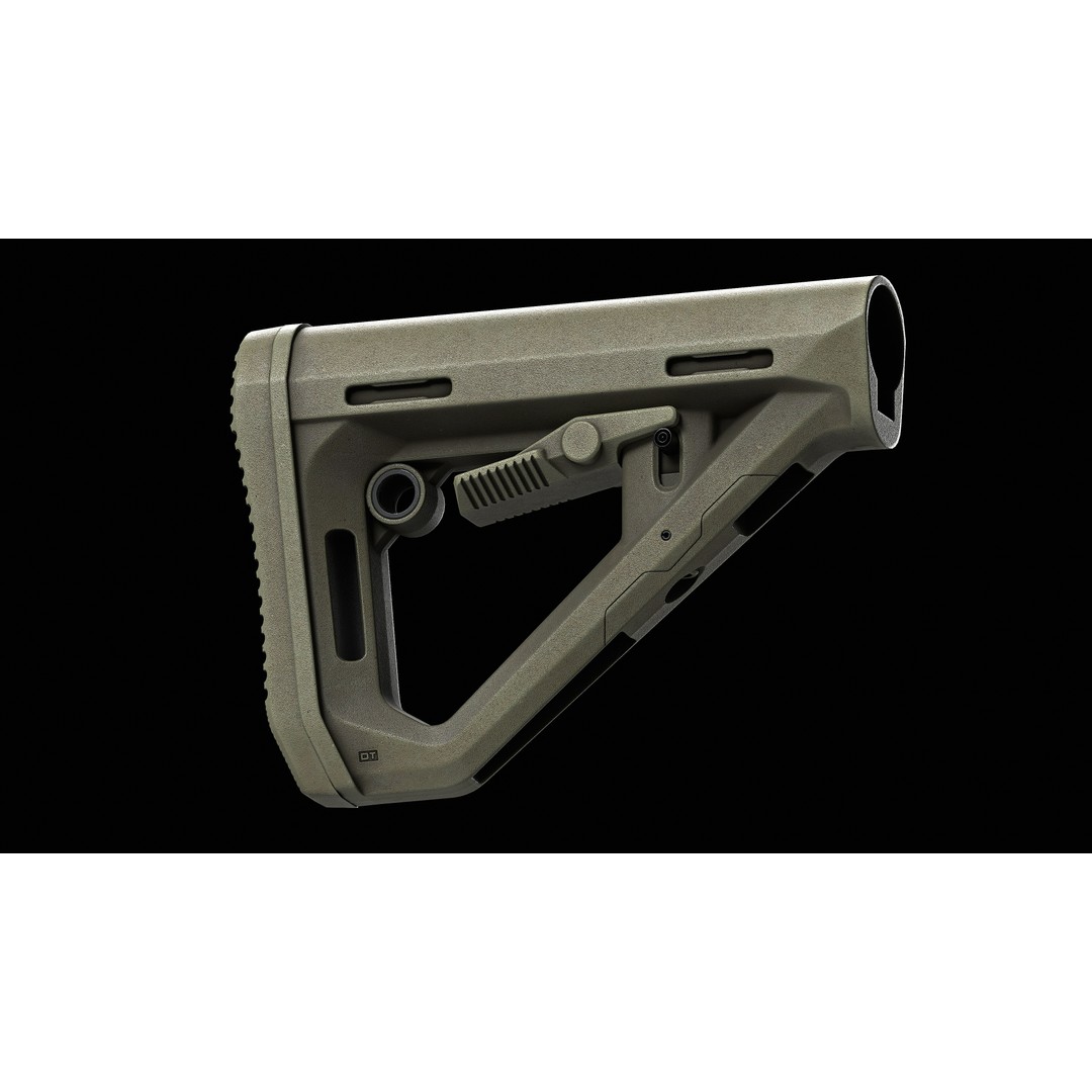 DT Carbine Stock 3D Model – Low-Poly Game-Ready Asset, FBX, OBJ - View 5
