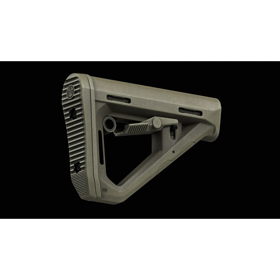 DT Carbine Stock 3D Model – Low-Poly Game-Ready Asset, FBX, OBJ - View 7