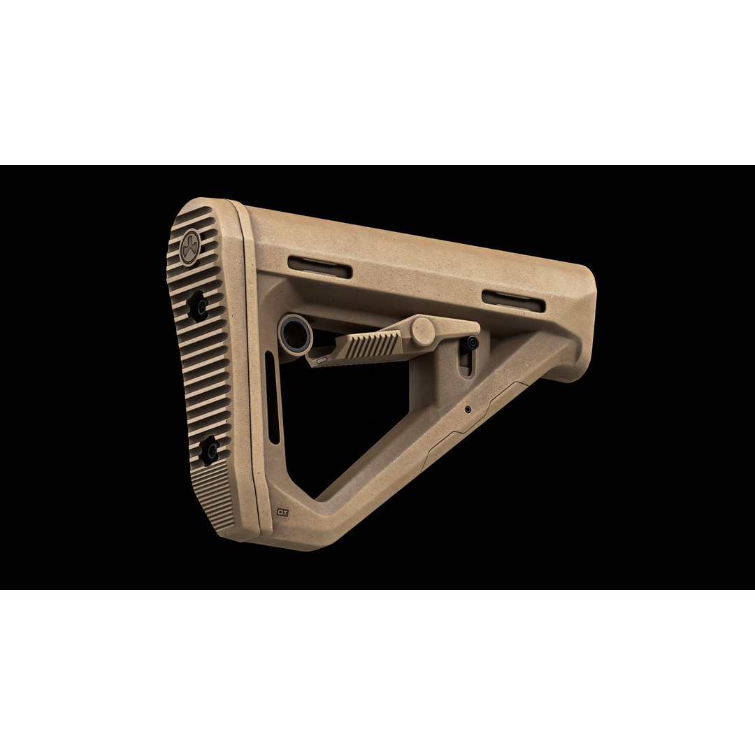 DT Carbine Stock 3D Model – Low-Poly Game-Ready Asset, FBX, OBJ - View 8
