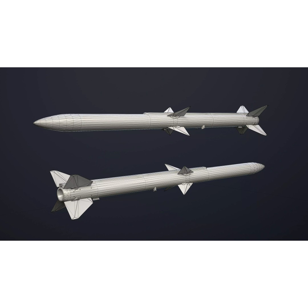 NASAMS SAM Launcher 3D Model – Low Poly Game Ready Asset, FBX - View 13