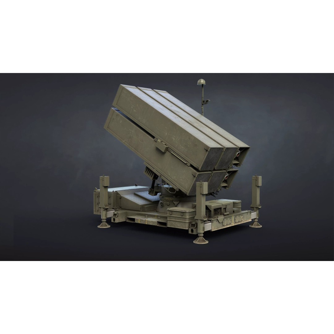 NASAMS SAM Launcher 3D Model – Low Poly Game Ready Asset, FBX - View 4