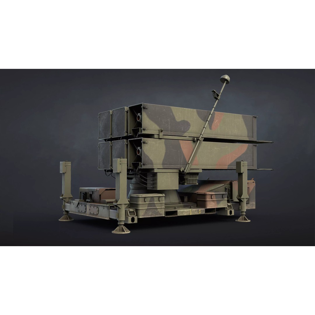 NASAMS SAM Launcher 3D Model – Low Poly Game Ready Asset, FBX - View 5