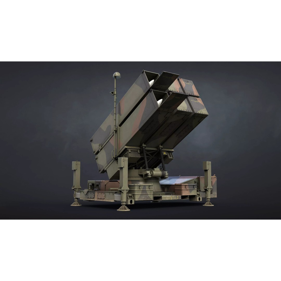 NASAMS SAM Launcher 3D Model – Low Poly Game Ready Asset, FBX - View 6