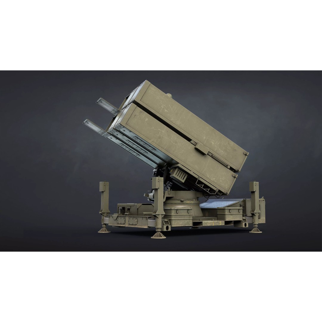 NASAMS SAM Launcher 3D Model – Low Poly Game Ready Asset, FBX - View 7
