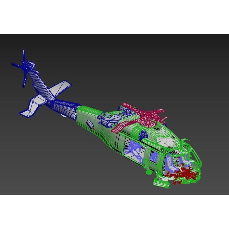 Abandoned Helicopter Crash 3D Model – Realistic PBR Asset, FBX, OBJ - View 22