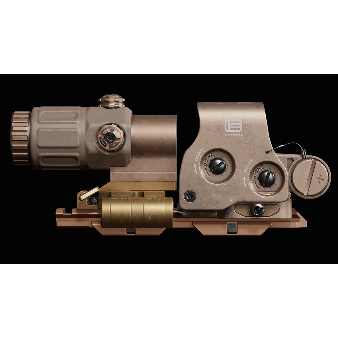 Eotech Exps3 3D Model – Low Poly Game-Ready Asset, FBX, PBR - View 10