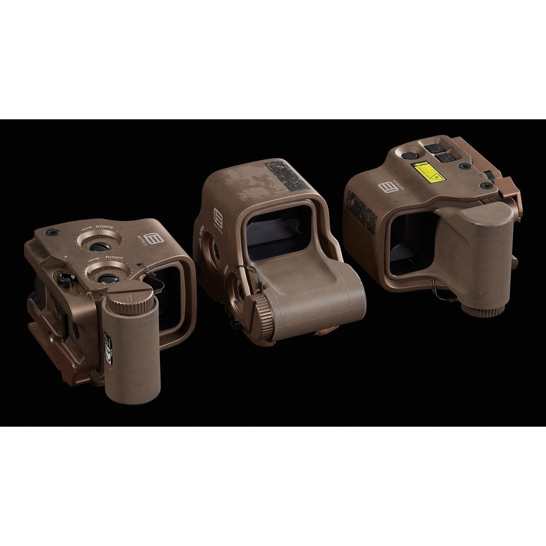 Eotech Exps3 3D Model – Low Poly Game-Ready Asset, FBX, PBR - View 3