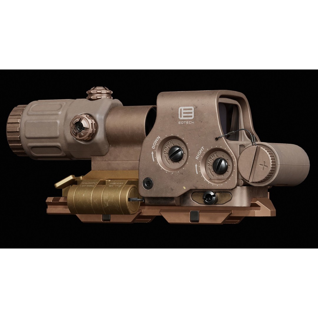 Eotech Exps3 3D Model – Low Poly Game-Ready Asset, FBX, PBR - View 5
