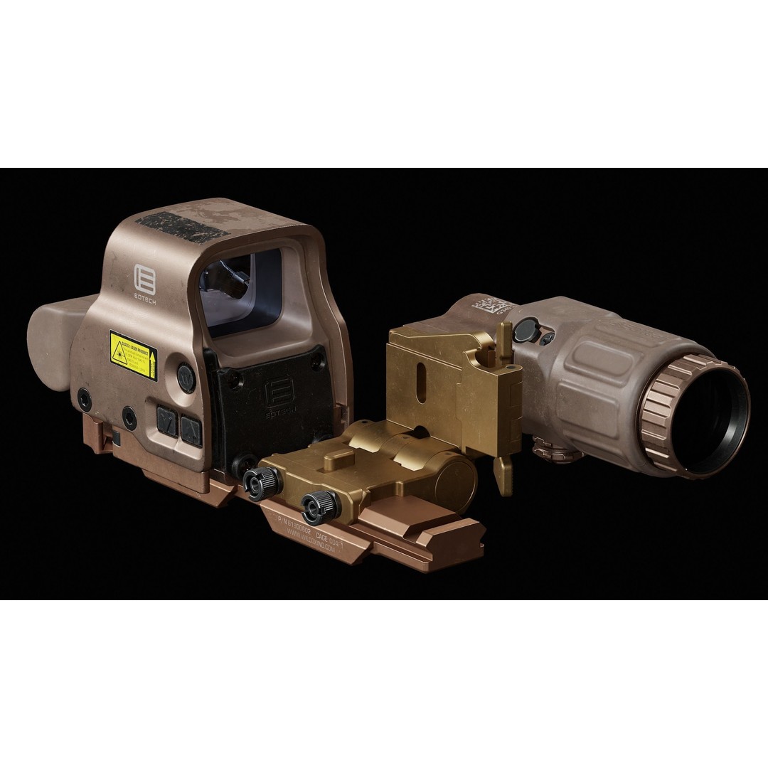 Eotech Exps3 3D Model – Low Poly Game-Ready Asset, FBX, PBR - View 7