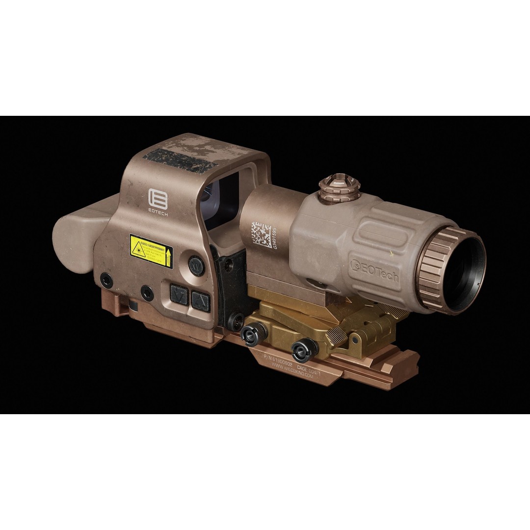 Eotech Exps3 3D Model – Low Poly Game-Ready Asset, FBX, PBR - View 8