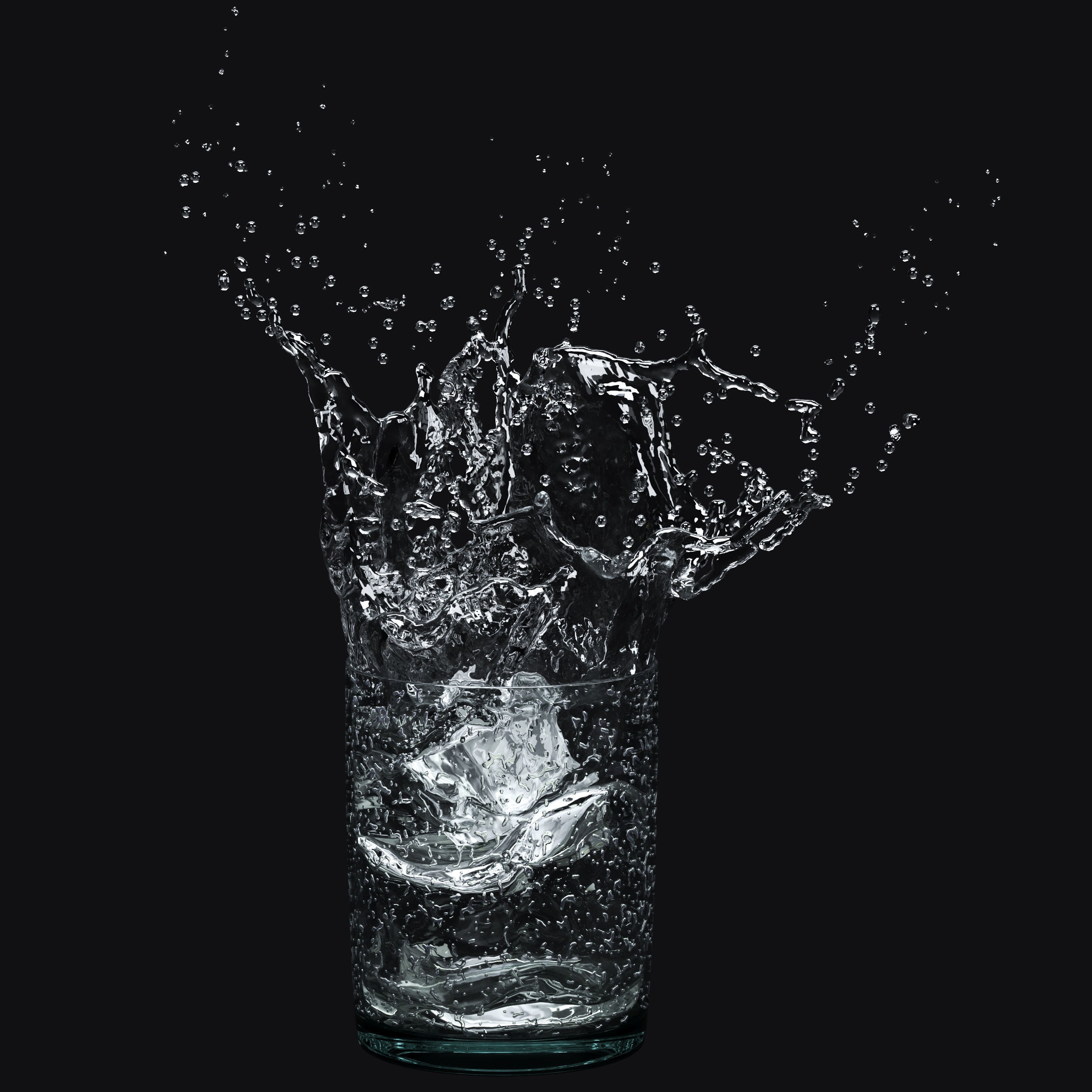 Six Water Splashes - Game-Ready 3D Model - View 7