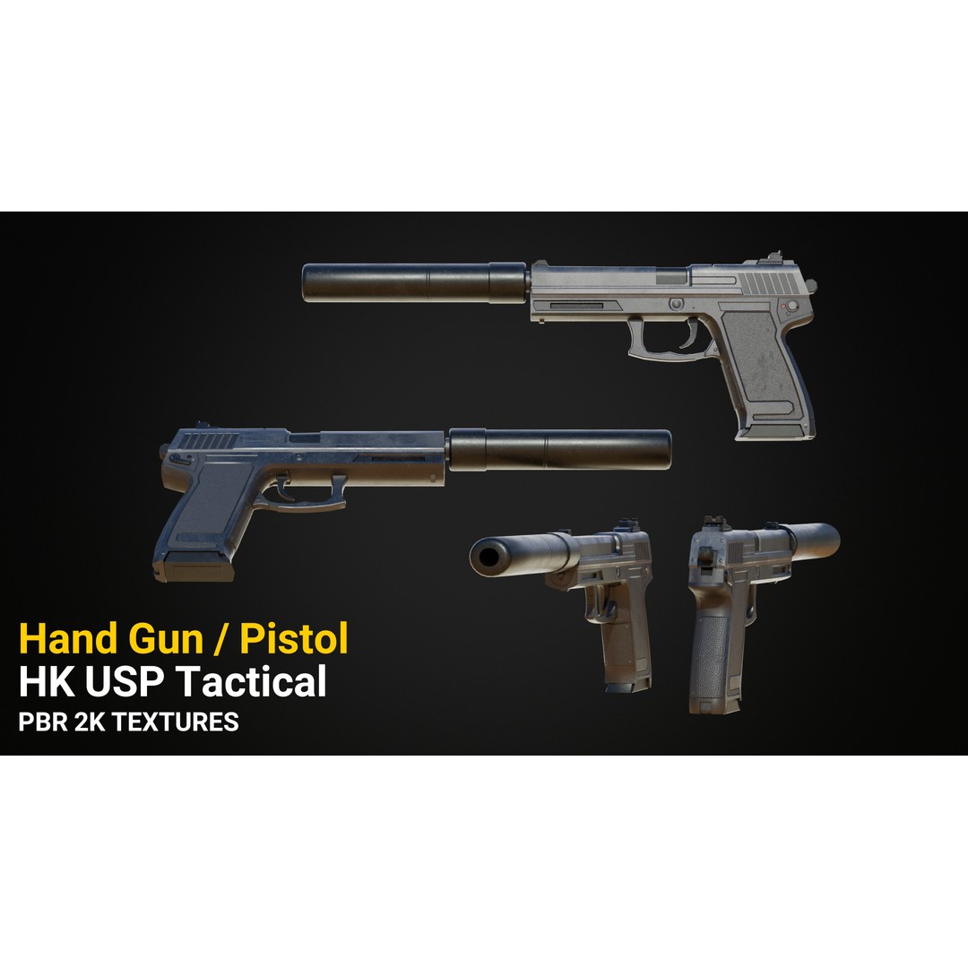 Military Gun Pack 3D Model – Low Poly Game-Ready Weapons, FBX & OBJ - View 12