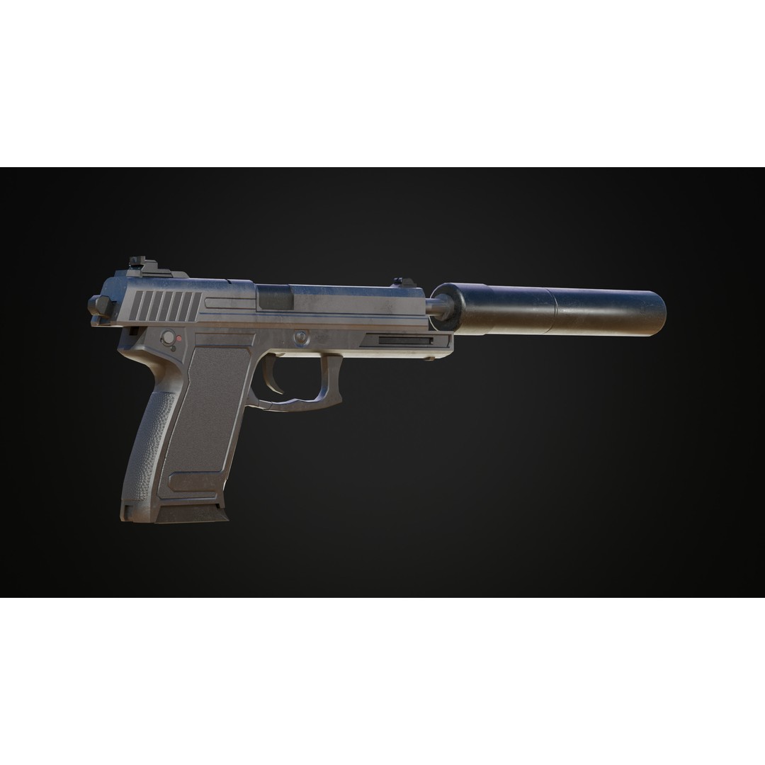 Military Gun Pack 3D Model – Low Poly Game-Ready Weapons, FBX & OBJ - View 21