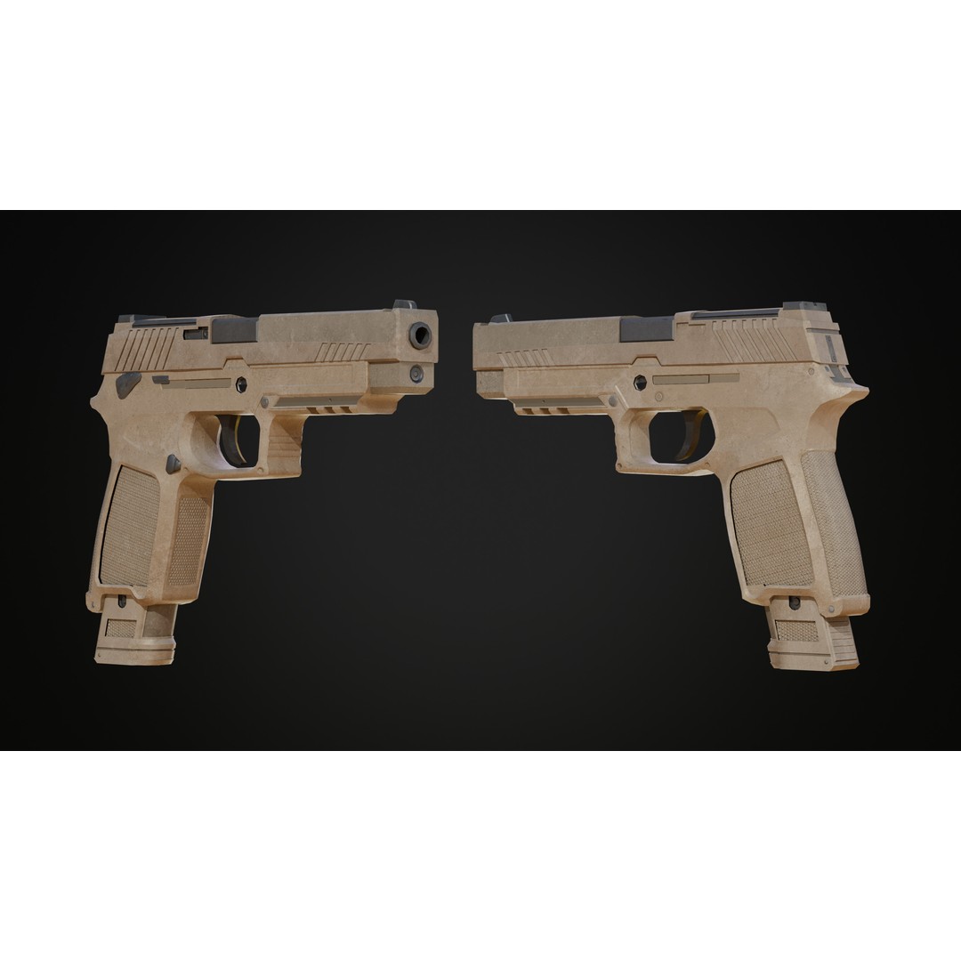 Military Gun Pack 3D Model – Low Poly Game-Ready Weapons, FBX & OBJ - View 37