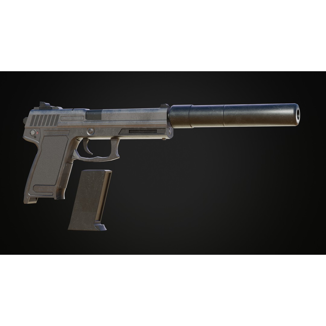 Military Gun Pack 3D Model – Low Poly Game-Ready Weapons, FBX & OBJ - View 39