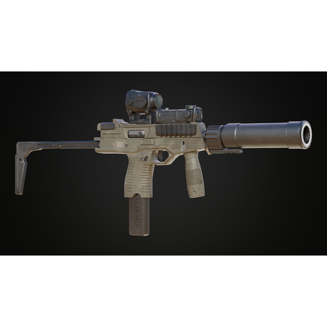 Military Gun Pack 3D Model – Low Poly Game-Ready Weapons, FBX & OBJ - View 41