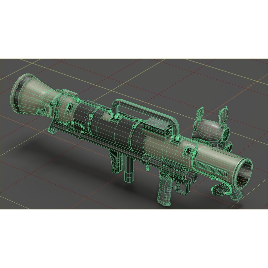 Carl Gustav M4 3D Model – Low Poly Military Weapon with PBR Textures - View 11