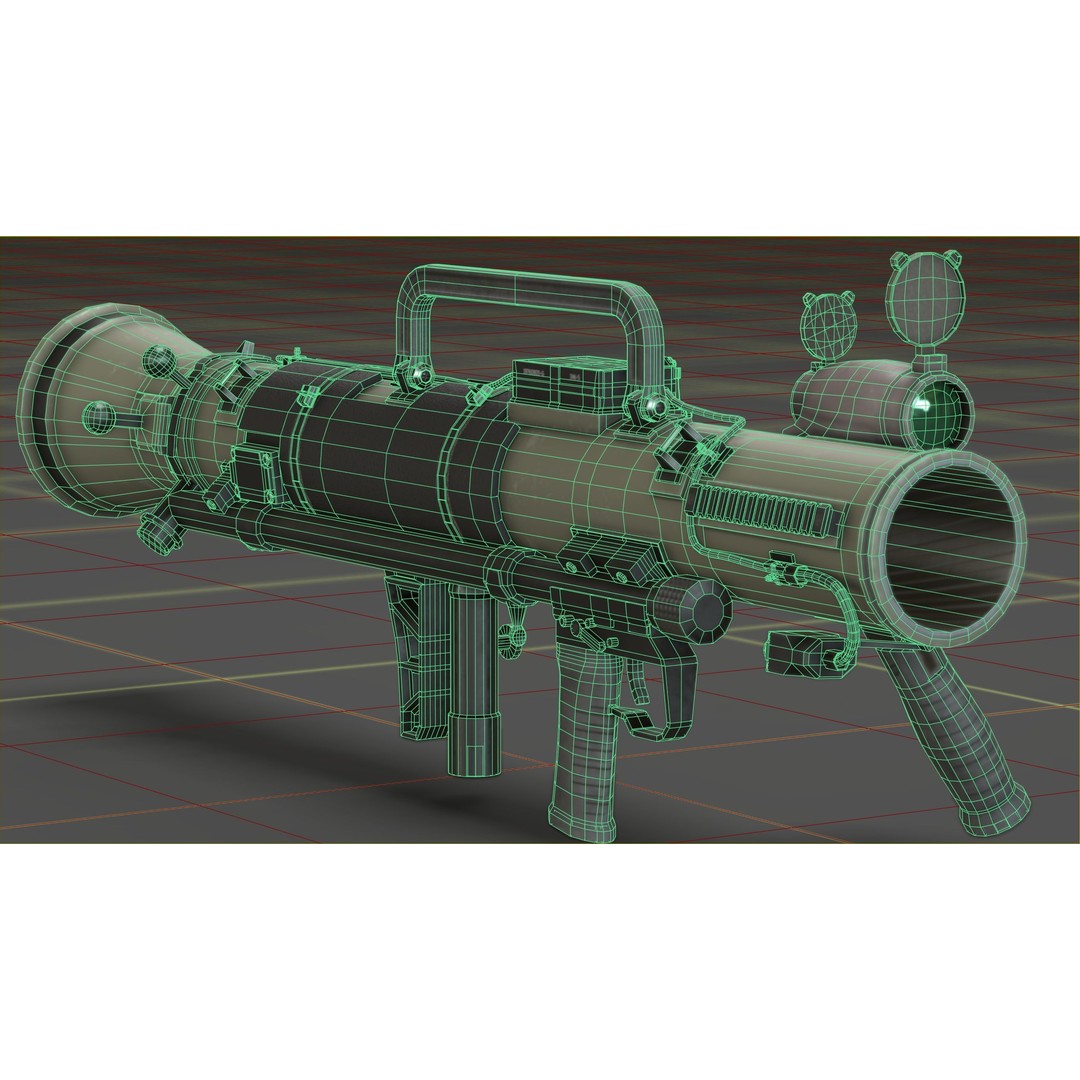 Carl Gustav M4 3D Model – Low Poly Military Weapon with PBR Textures - View 15