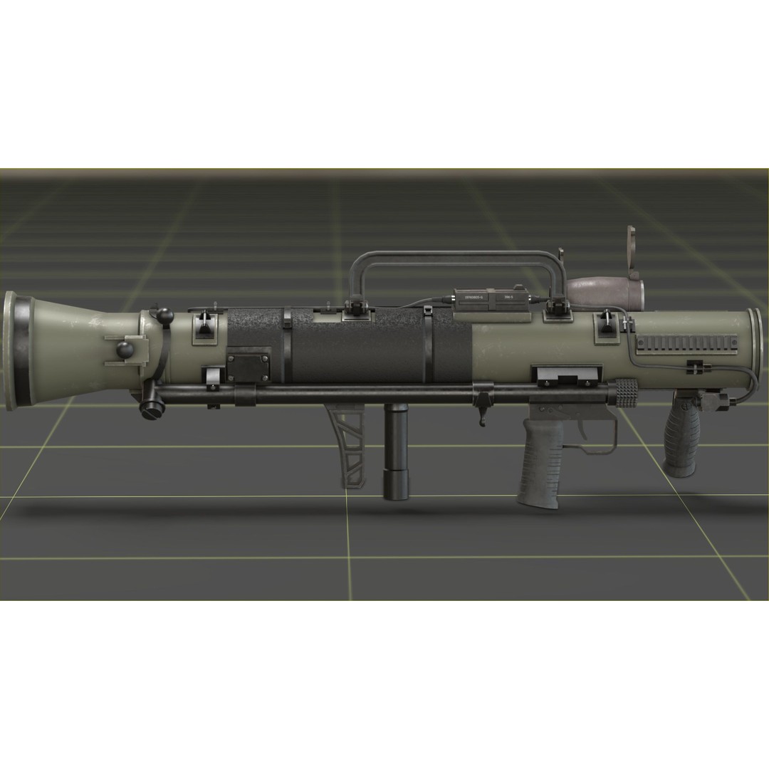 Carl Gustav M4 3D Model – Low Poly Military Weapon with PBR Textures - View 16