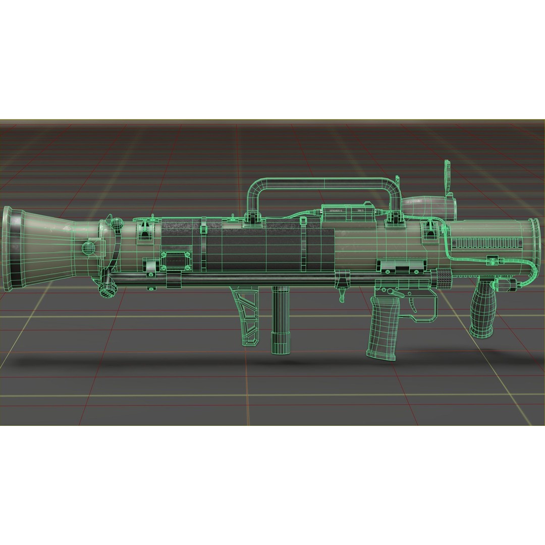 Carl Gustav M4 3D Model – Low Poly Military Weapon with PBR Textures - View 17