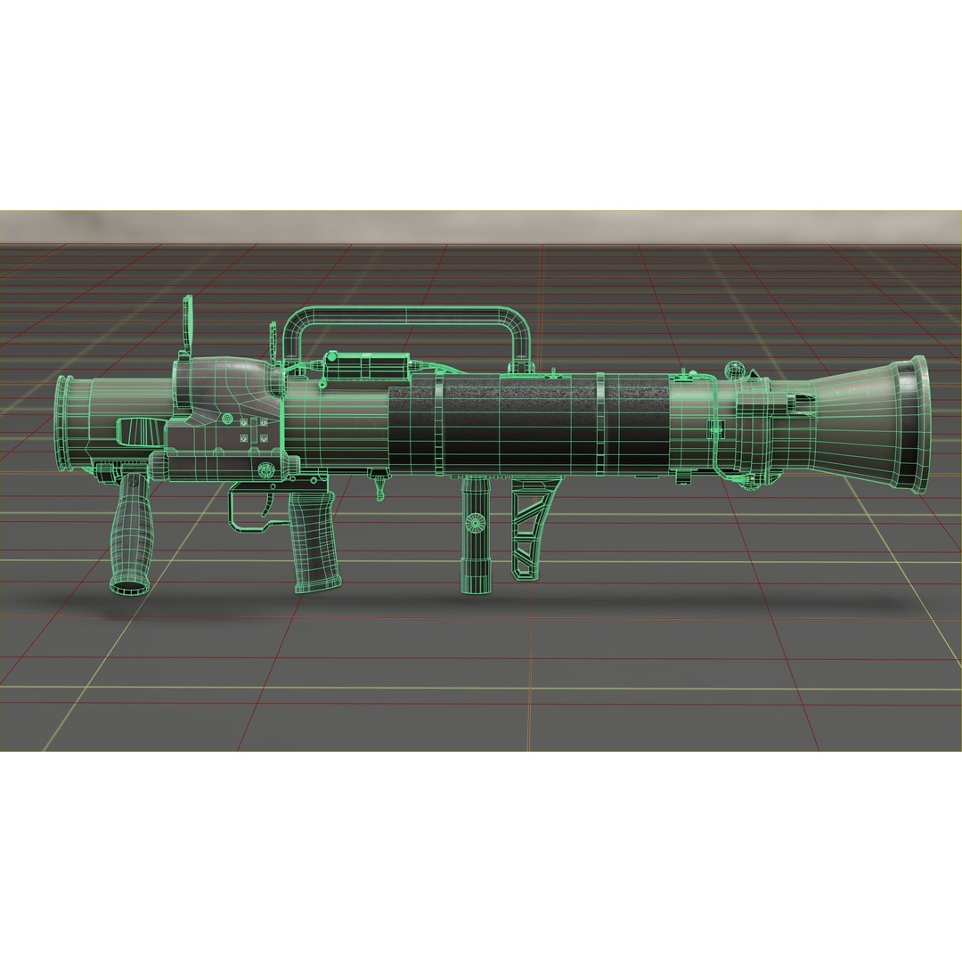 Carl Gustav M4 3D Model – Low Poly Military Weapon with PBR Textures - View 19
