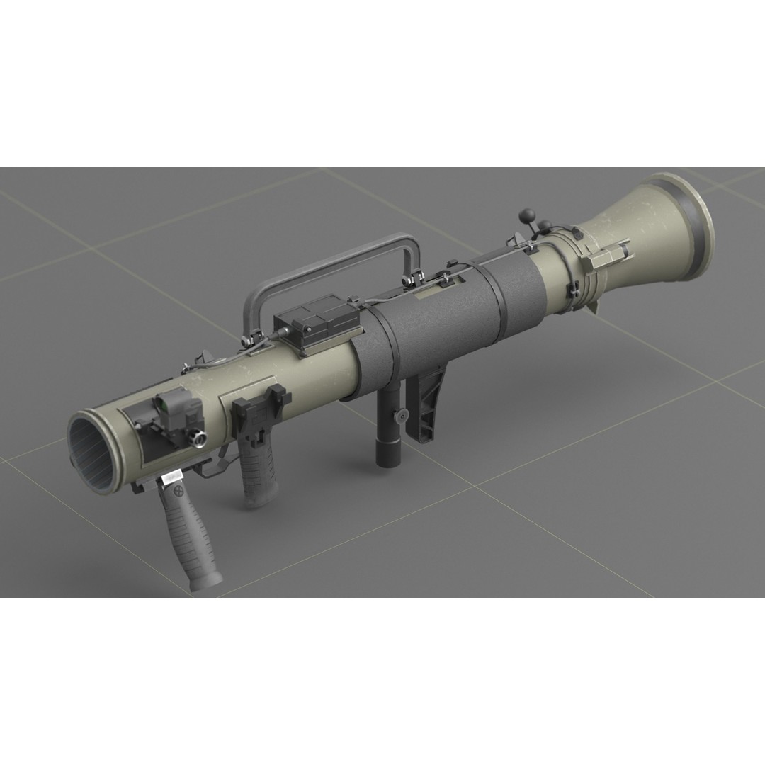 Carl Gustav M4 3D Model – Low Poly Military Weapon with PBR Textures - View 20