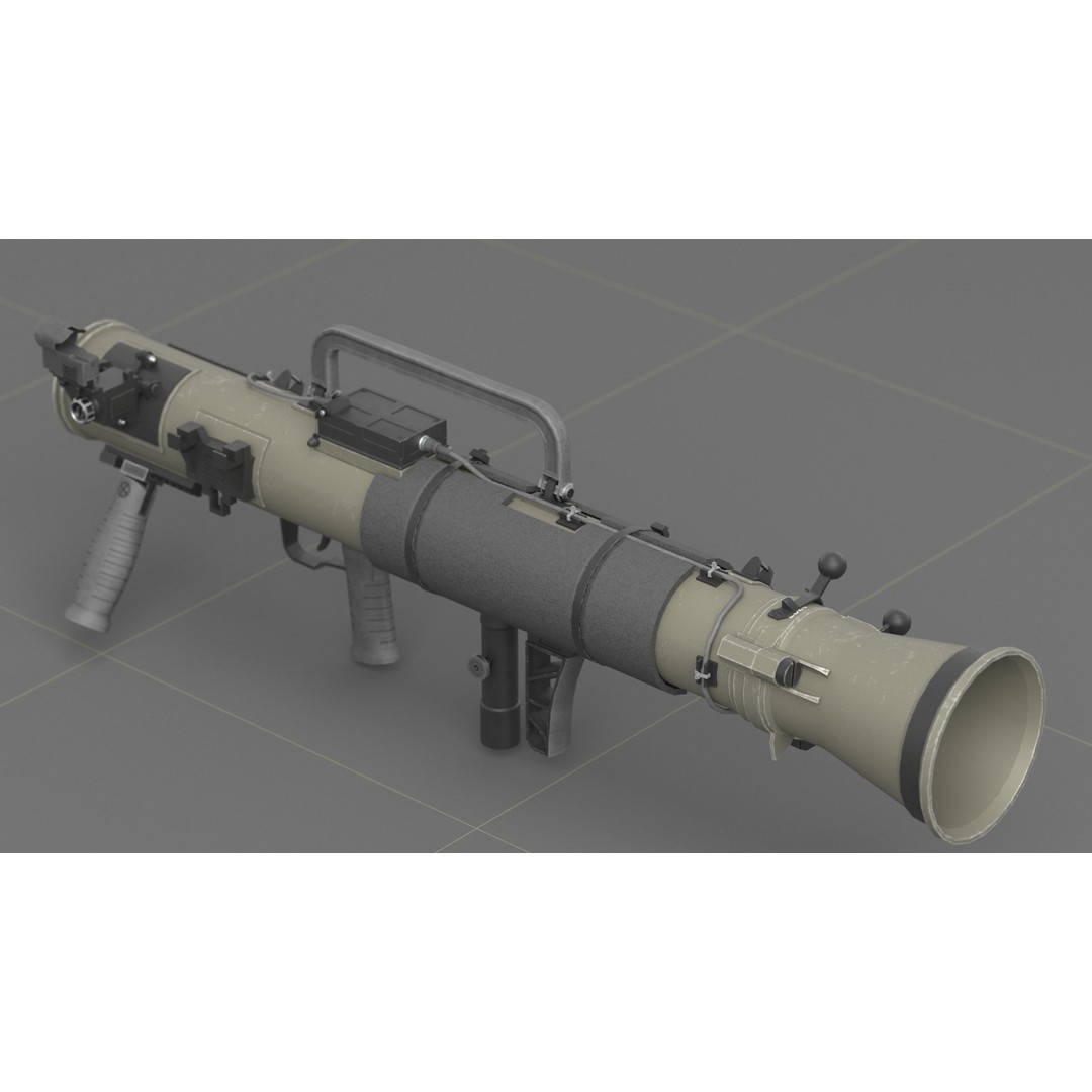 Carl Gustav M4 3D Model – Low Poly Military Weapon with PBR Textures - View 22