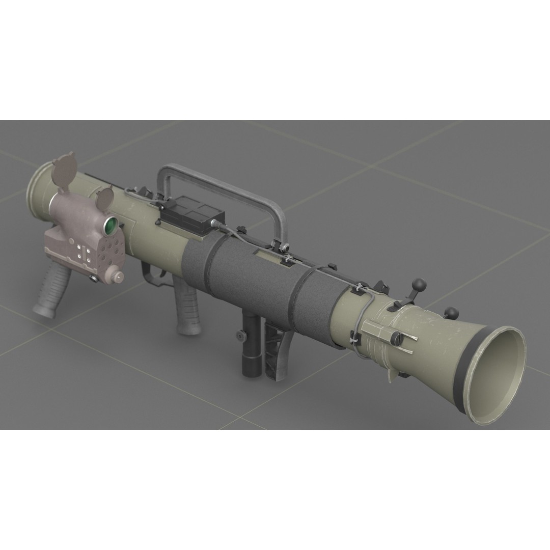 Carl Gustav M4 3D Model – Low Poly Military Weapon with PBR Textures - View 23