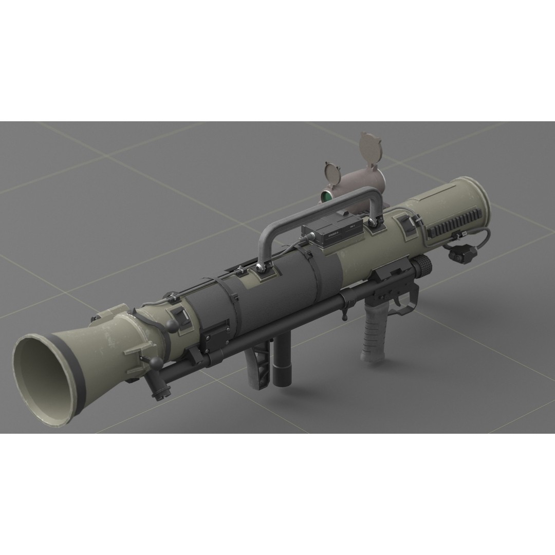 Carl Gustav M4 3D Model – Low Poly Military Weapon with PBR Textures - View 25