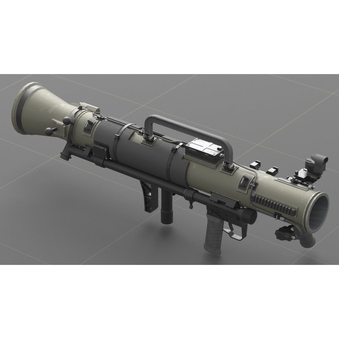 Carl Gustav M4 3D Model – Low Poly Military Weapon with PBR Textures - View 27