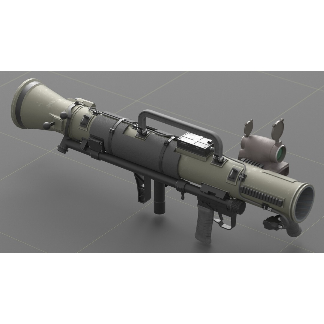 Carl Gustav M4 3D Model – Low Poly Military Weapon with PBR Textures - View 28