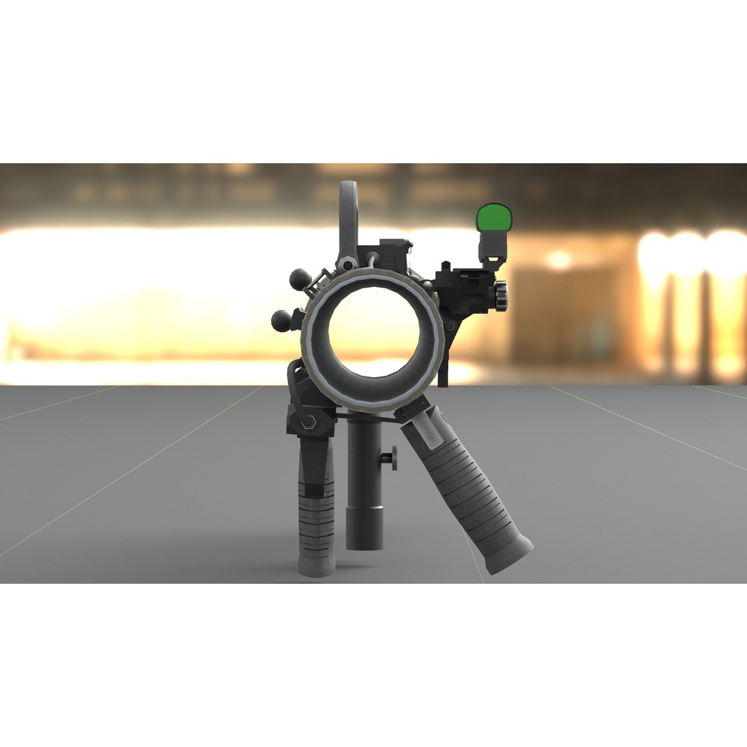 Carl Gustav M4 3D Model – Low Poly Military Weapon with PBR Textures - View 29