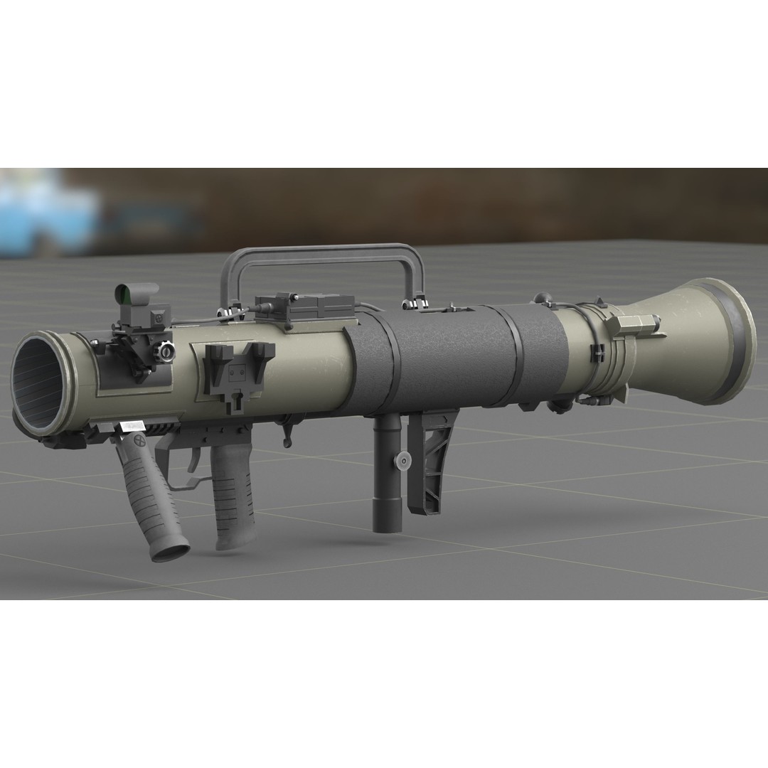 Carl Gustav M4 3D Model – Low Poly Military Weapon with PBR Textures - View 31
