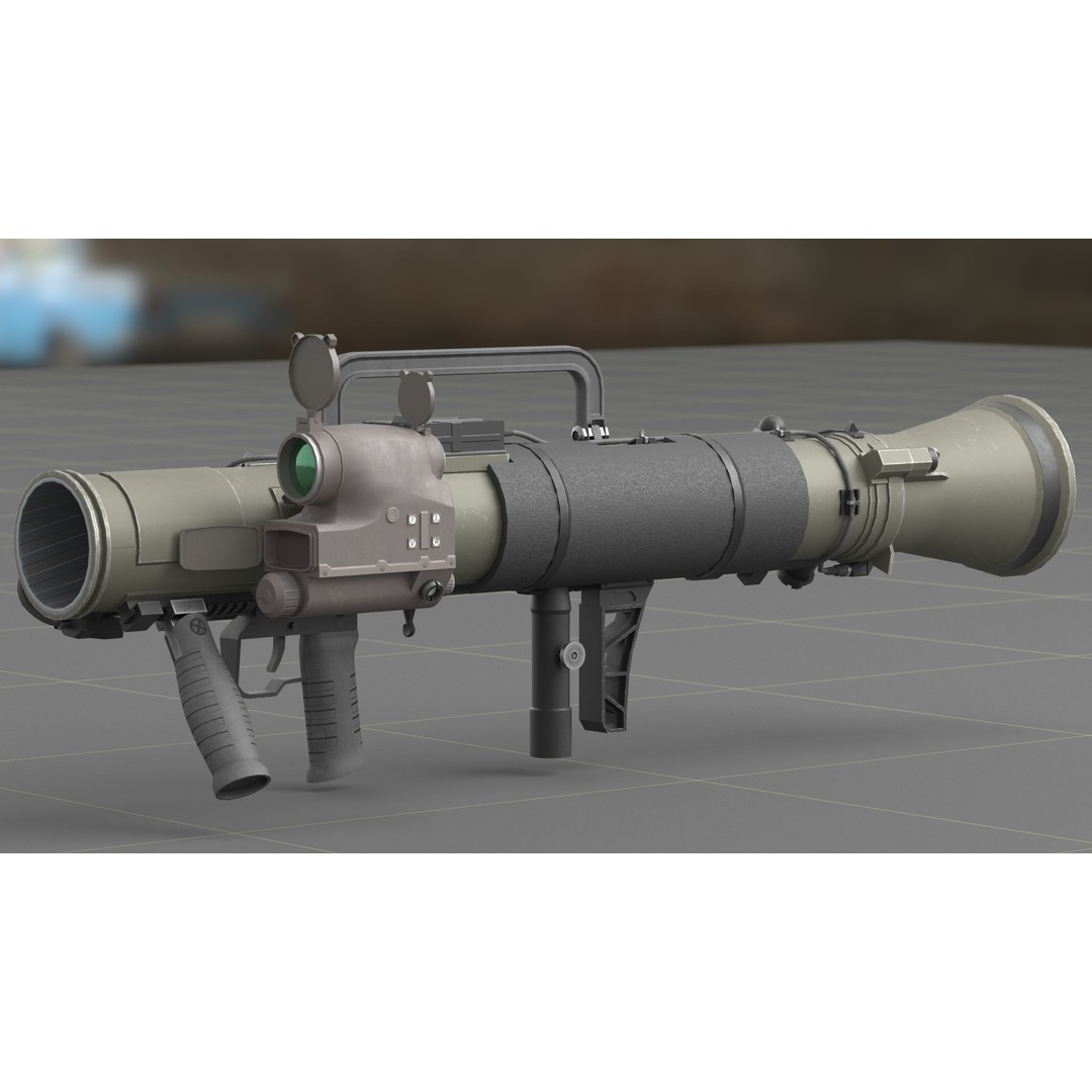 Carl Gustav M4 3D Model – Low Poly Military Weapon with PBR Textures - View 32