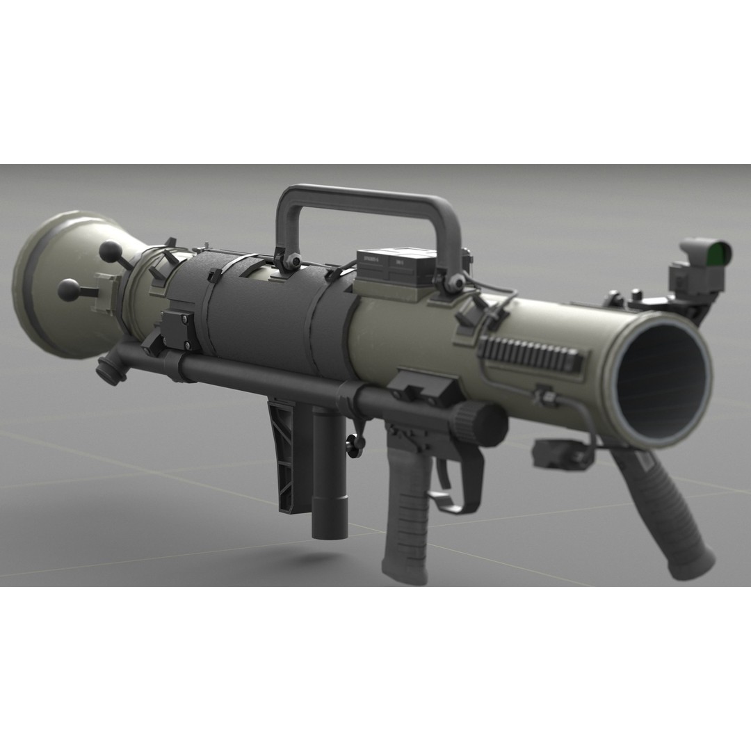 Carl Gustav M4 3D Model – Low Poly Military Weapon with PBR Textures - View 33