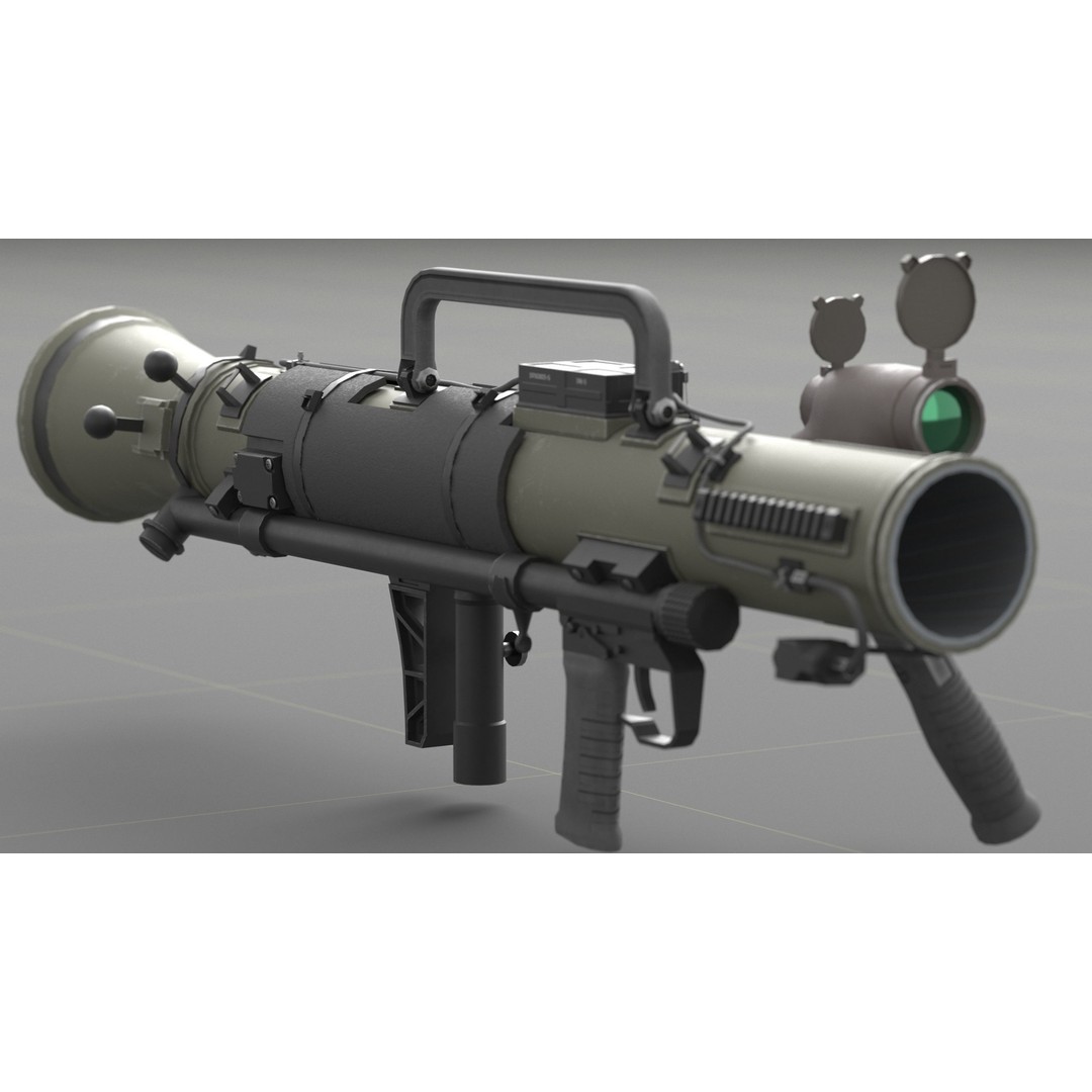 Carl Gustav M4 3D Model – Low Poly Military Weapon with PBR Textures - View 34