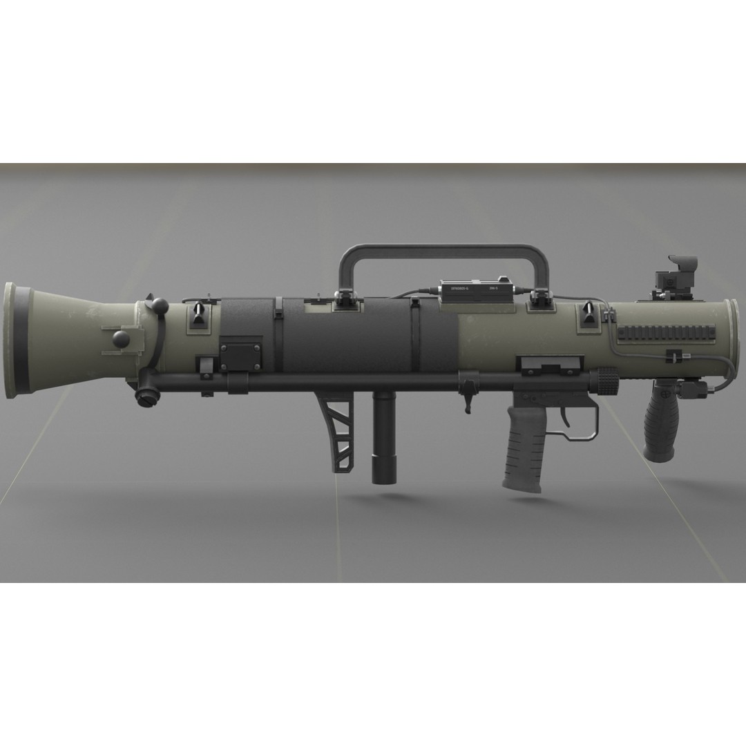 Carl Gustav M4 3D Model – Low Poly Military Weapon with PBR Textures - View 35