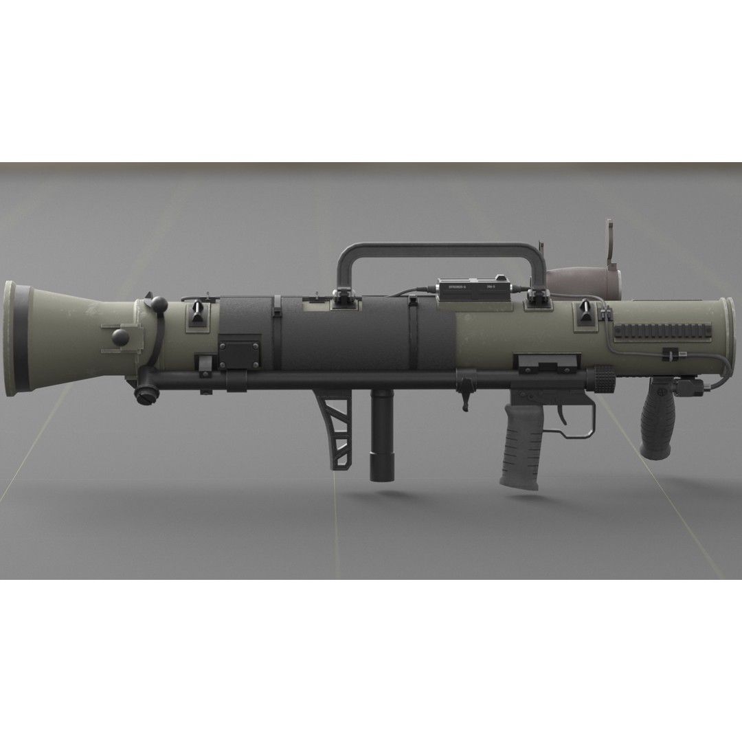 Carl Gustav M4 3D Model – Low Poly Military Weapon with PBR Textures - View 36
