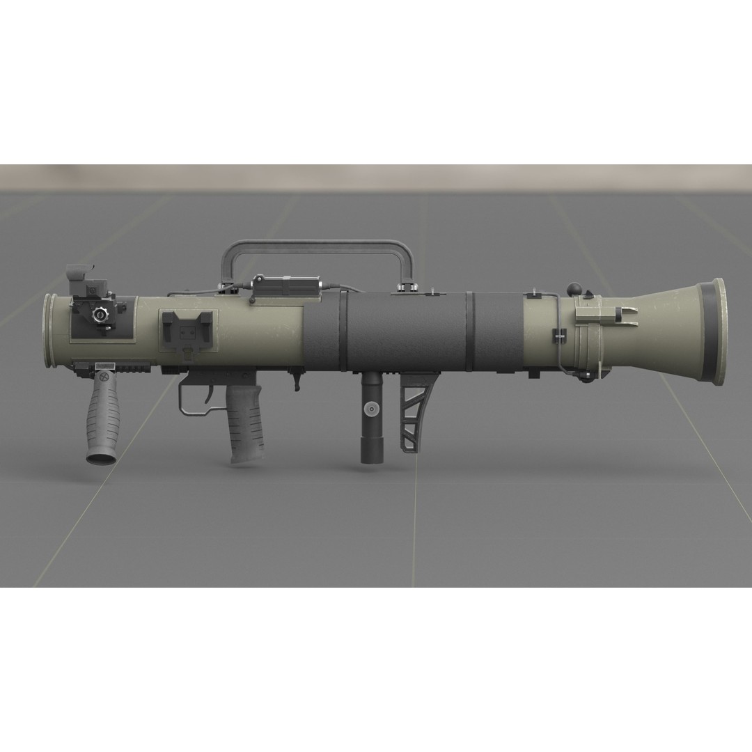 Carl Gustav M4 3D Model – Low Poly Military Weapon with PBR Textures - View 37