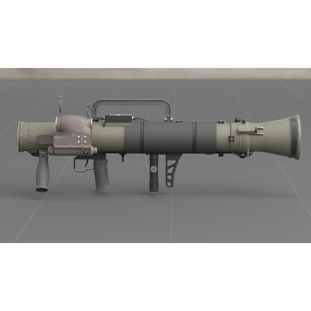 Carl Gustav M4 3D Model – Low Poly Military Weapon with PBR Textures - View 38
