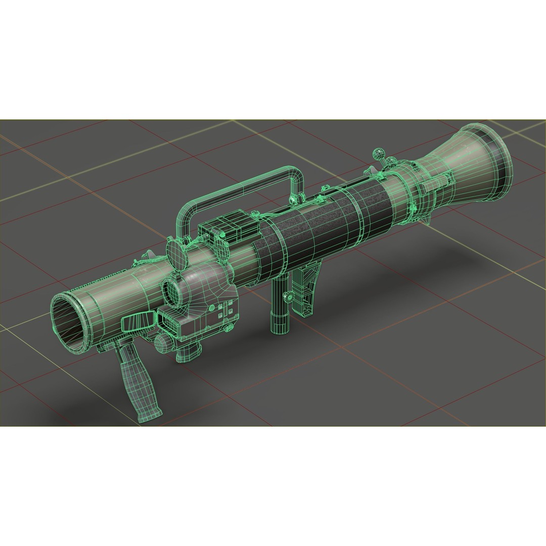 Carl Gustav M4 3D Model – Low Poly Military Weapon with PBR Textures - View 5