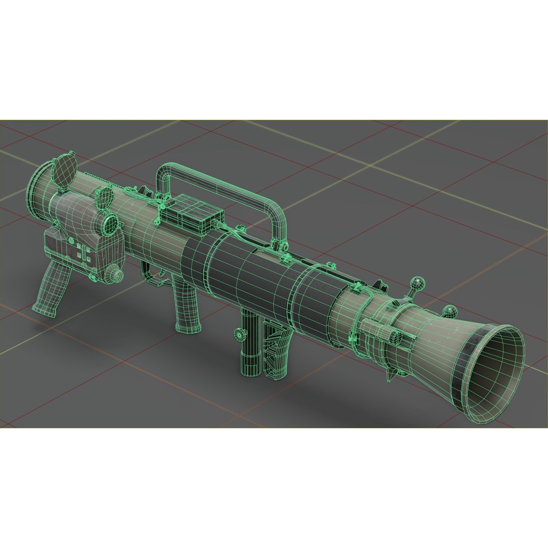 Carl Gustav M4 3D Model – Low Poly Military Weapon with PBR Textures - View 7