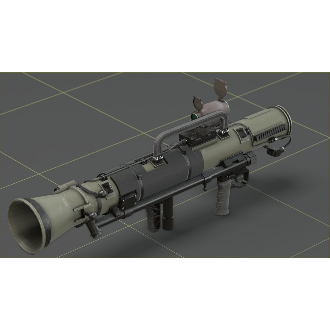 Carl Gustav M4 3D Model – Low Poly Military Weapon with PBR Textures - View 8