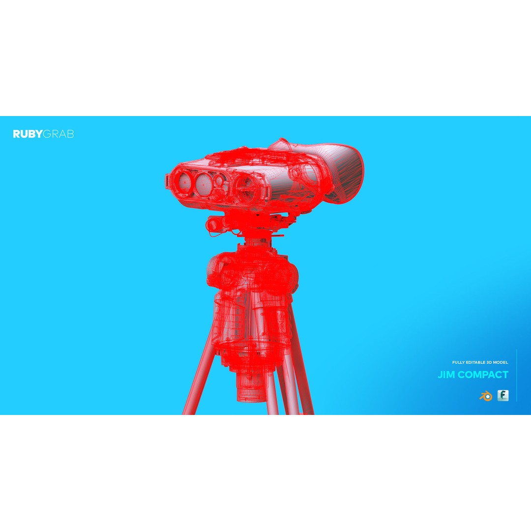 JIM Compact 3D Model – High Poly Multi-Function Military Device, FBX