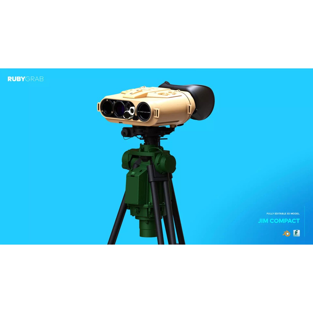 JIM Compact 3D Model – High Poly Multi-Function Military Device, FBX - View 2