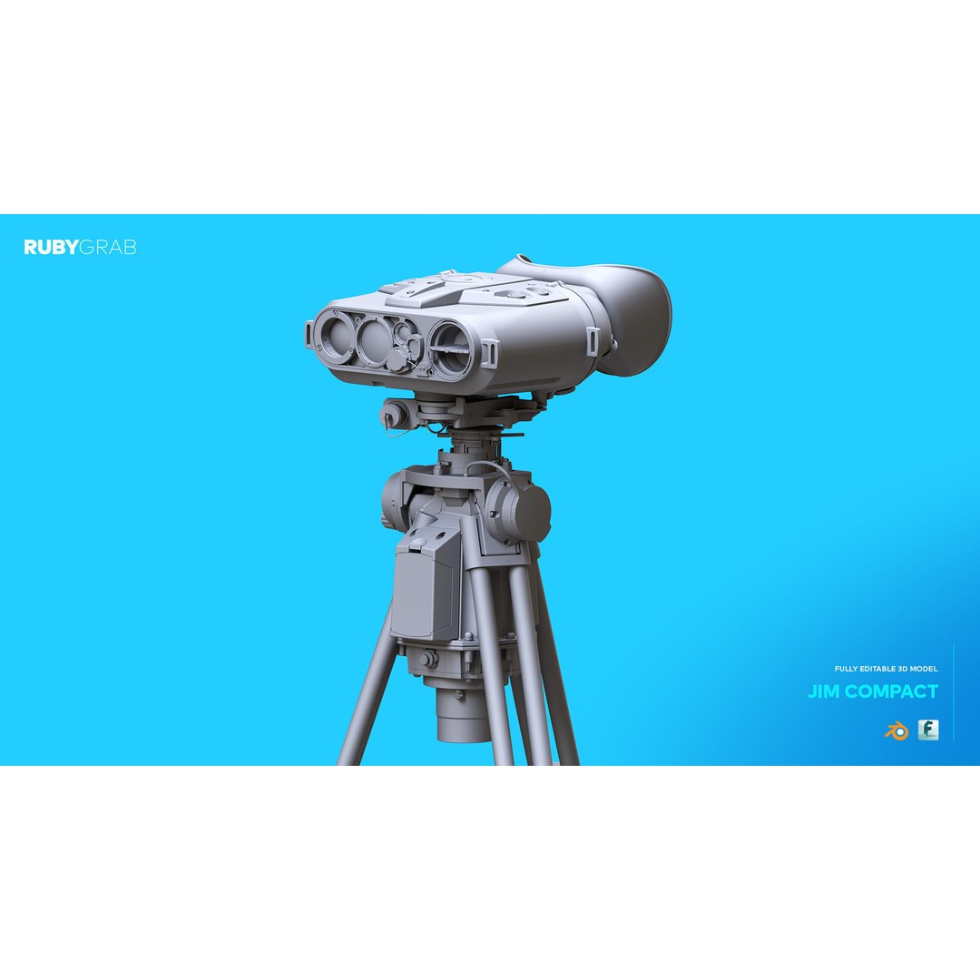 JIM Compact 3D Model – High Poly Multi-Function Military Device, FBX - View 5