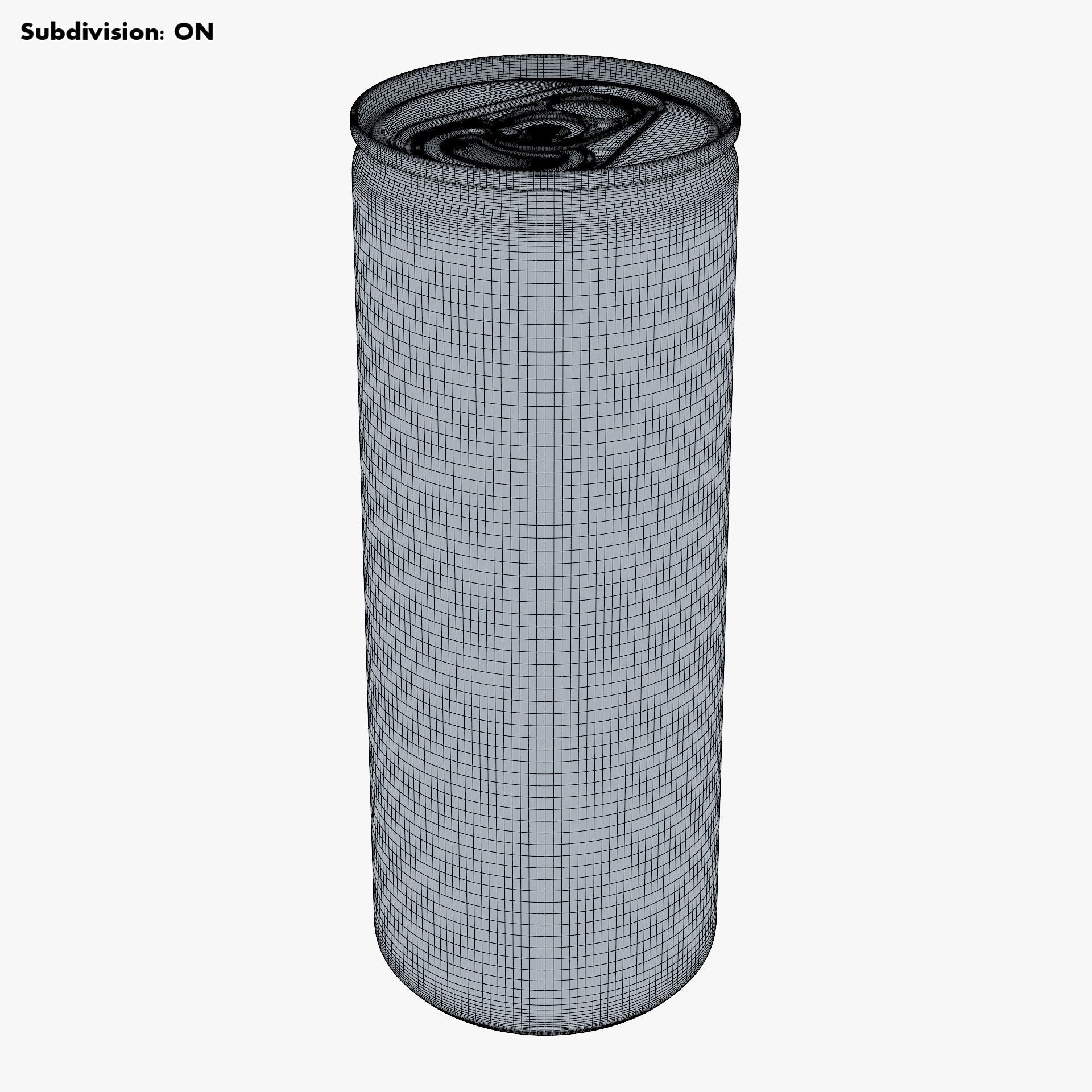 Aluminum Slim Can 250ml - Game-Ready 3D Model - View 10