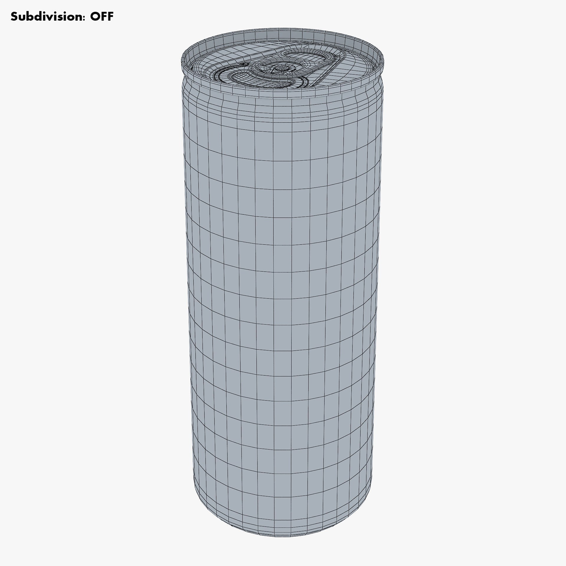 Aluminum Slim Can 250ml - Game-Ready 3D Model - View 11